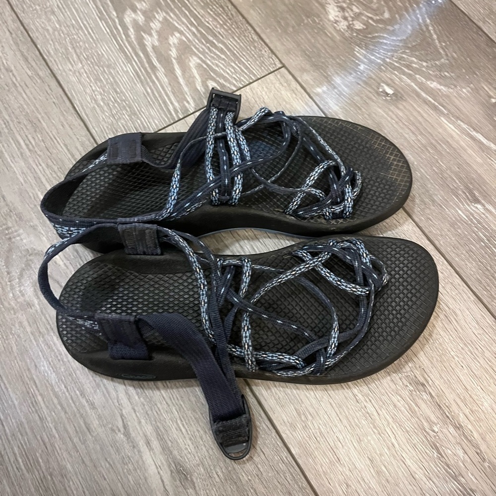 Chaco ZX3 Classic Scatter Navy Hollow Eclipse Sport Hiking Sandals Size 9
